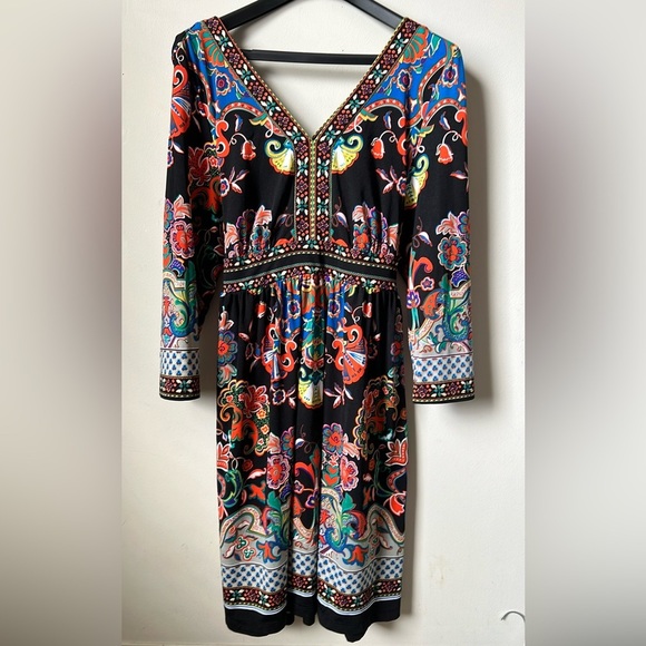 Eci Women's Colorful Floral Midi Dress - Picture 1 of 10